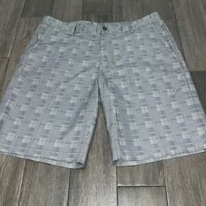 Men’s Adidas checkered/plaid golf shorts